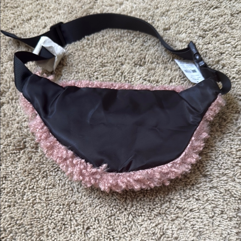 Icing Pink Fuzzy Belt Bag - Picture 3 of 5
